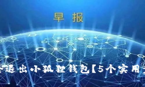 如何安全退出小狐狸钱包？5个实用步骤详解