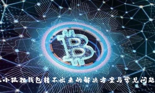 手机小狐狸钱包转不出来的解决方案与常见问题解析