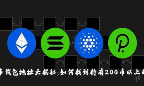 比特币钱包地址大揭秘：如何找到持有200币以上的地址